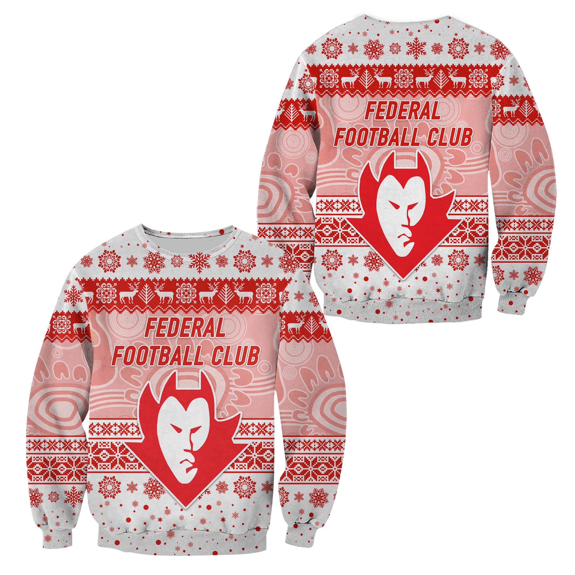federal-football-club-sweatshirt-christmas-simple-style-white