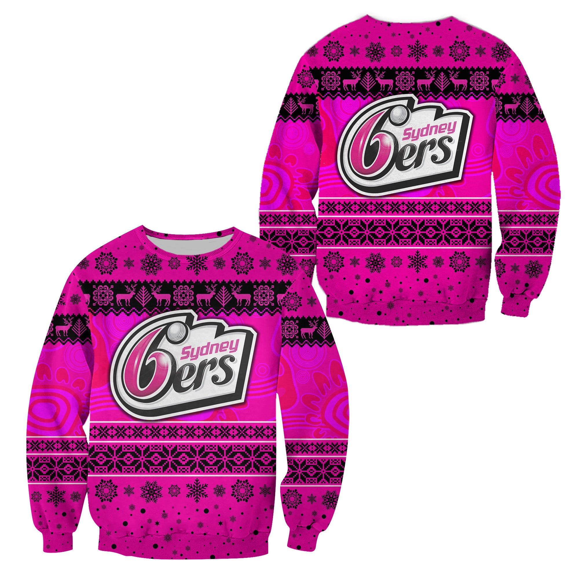 sydney-sixers-sweatshirt-christmas-simple-style