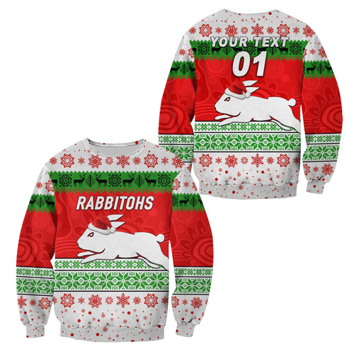 custom-personalised-south-sydney-rabbitohs-sweatshirt-christmas-simple-style-white