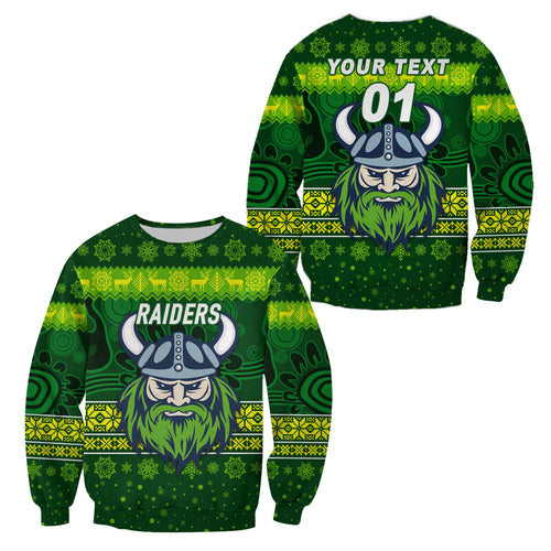 custom-personalised-canberra-raiders-sweatshirt-christmas-simple-style-dark-green