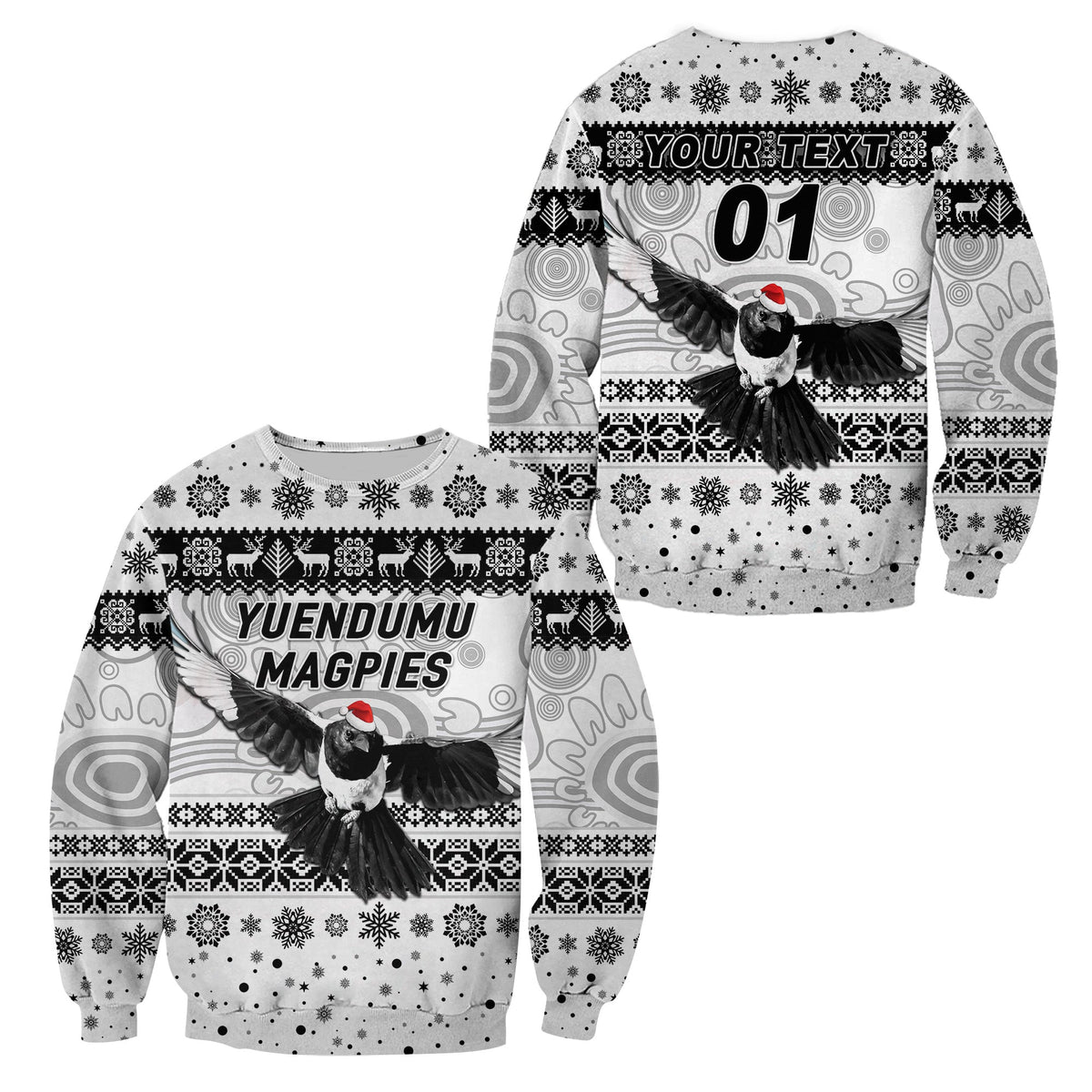 custom-personalised-yuendumu-magpies-football-club-sweatshirt-christmas-simple-style-white