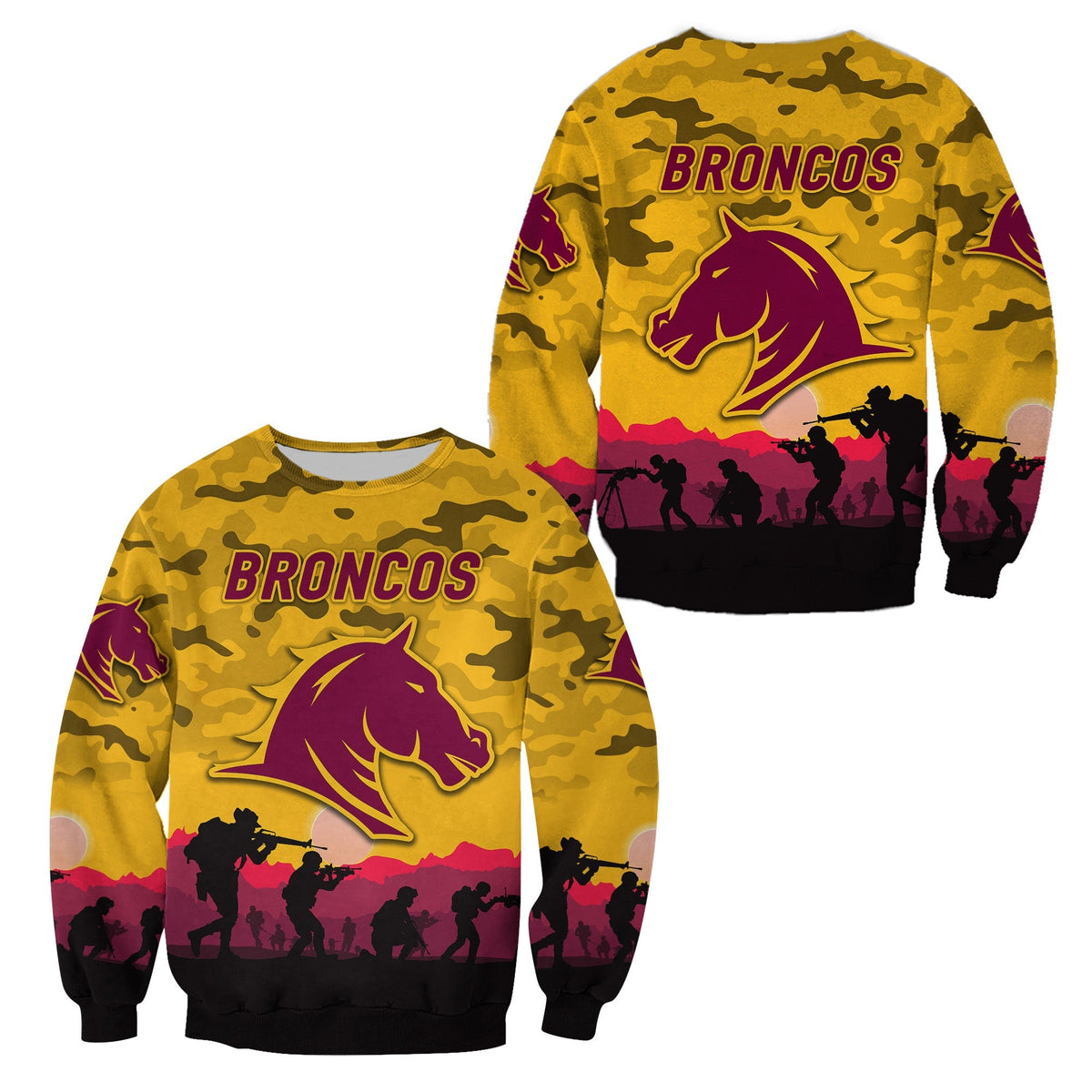brisbane-broncos-anzac-2022-sweatshirt-simple-style-gold