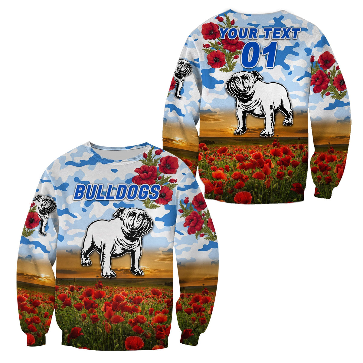 custom-personalised-canterbury-bankstown-bulldogs-anzac-2022-sweatshirt-poppy-flowers-vibes-white