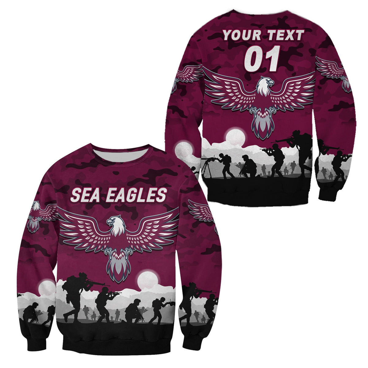 custom-personalised-manly-warringah-sea-eagles-anzac-2022-sweatshirt-simple-style