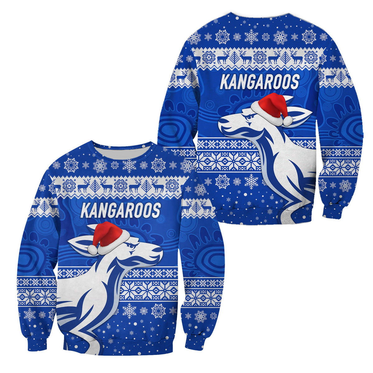 north-melbourne-kangaroos-sweatshirt-christmas-simple-style