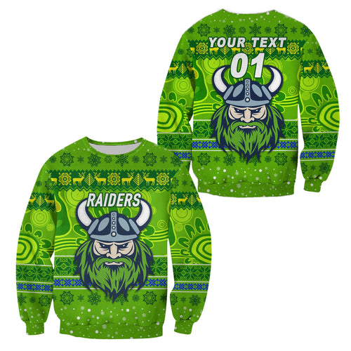 custom-personalised-canberra-raiders-sweatshirt-christmas-simple-style-green
