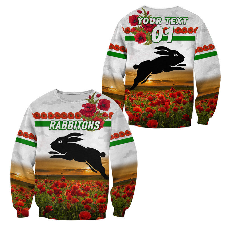 custom-personalised-south-sydney-rabbitohs-anzac-2022-sweatshirt-poppy-flowers-vibes-white