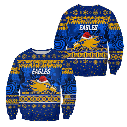 west-coast-eagles-sweatshirt-christmas-simple-style-blue