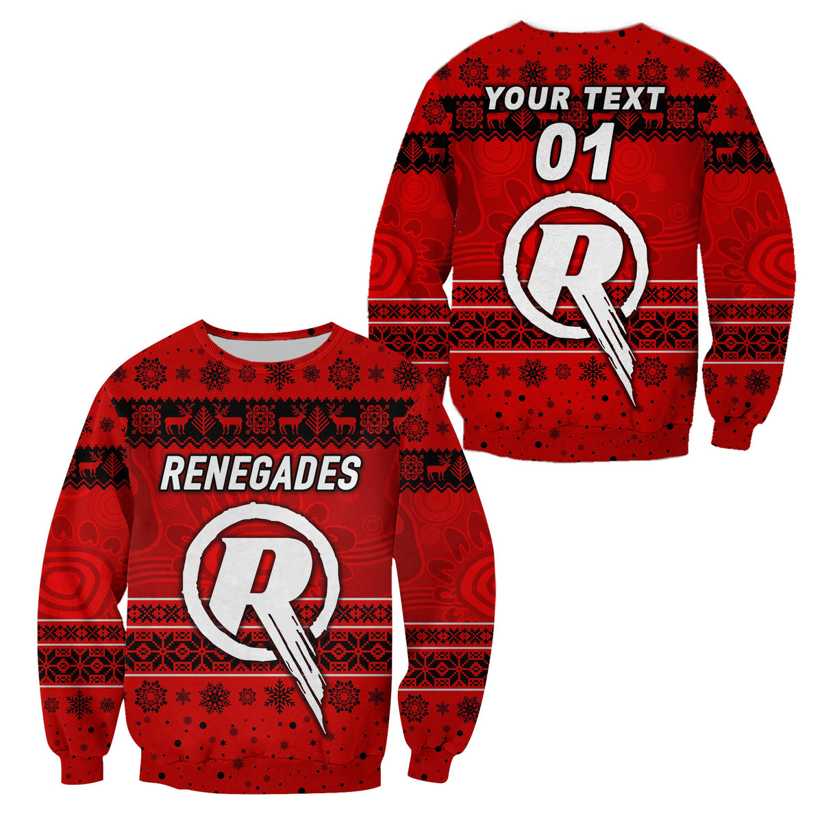 custom-personalised-melbourne-renegades-sweatshirt-christmas-simple-style