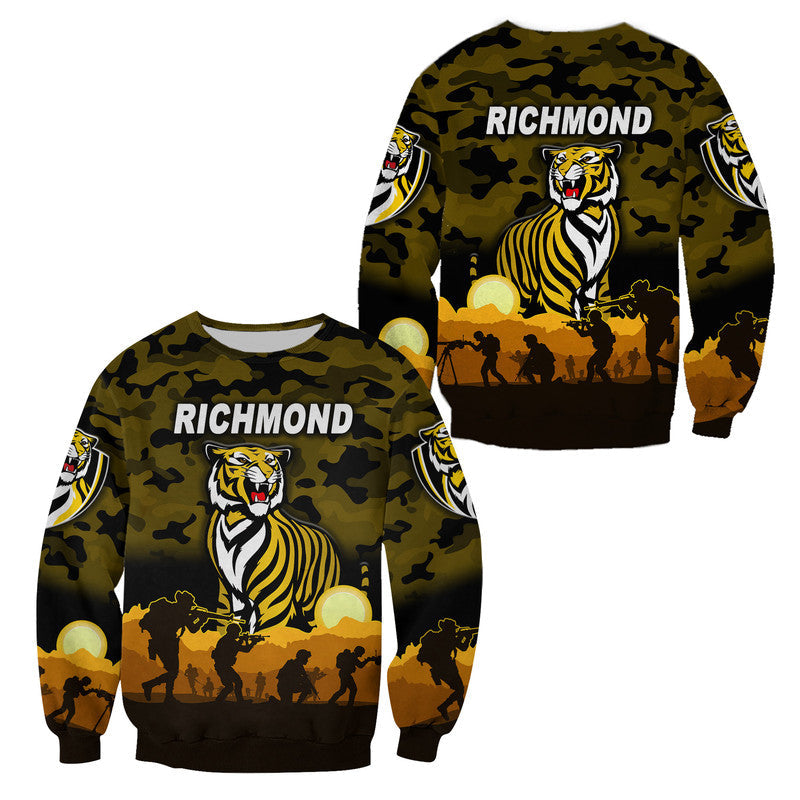 richmond-tigers-anzac-sweatshirt-simple-style-black