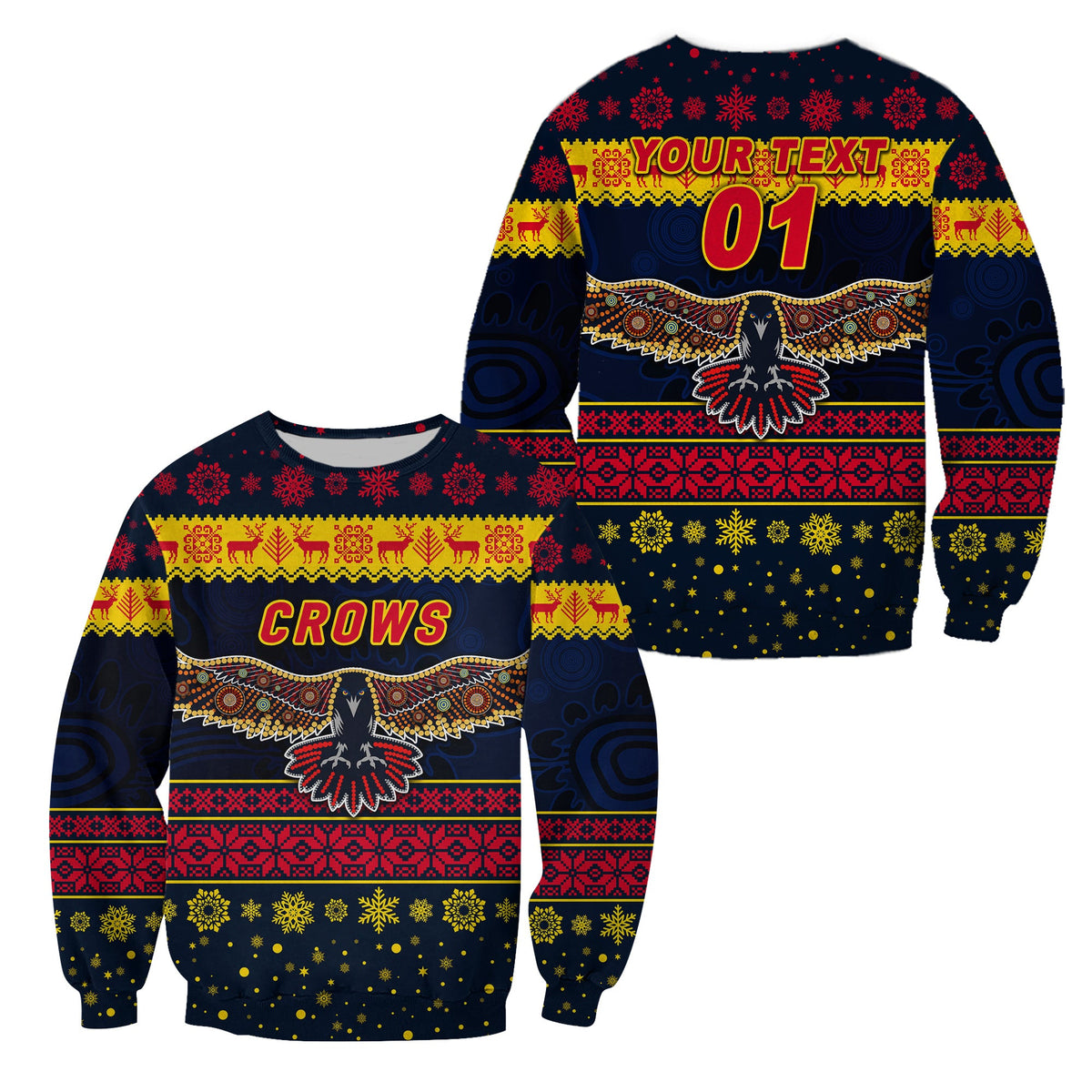 custom-personalised-adelaide-crows-sweatshirt-christmas-simple-style