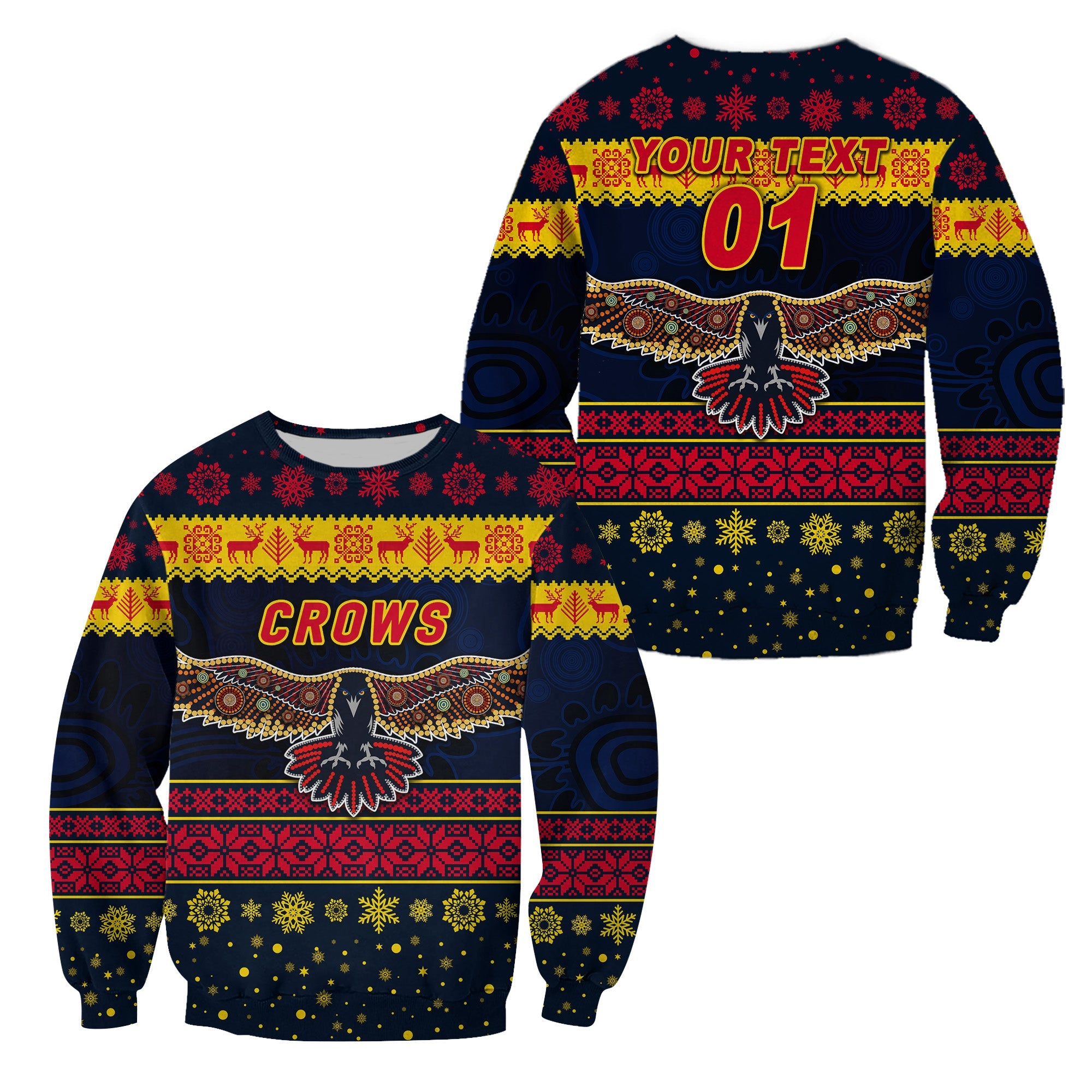 custom-personalised-adelaide-crows-sweatshirt-christmas-simple-style