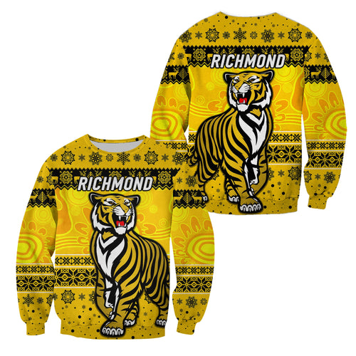 richmond-tigers-sweatshirt-christmas-simple-style-yellow