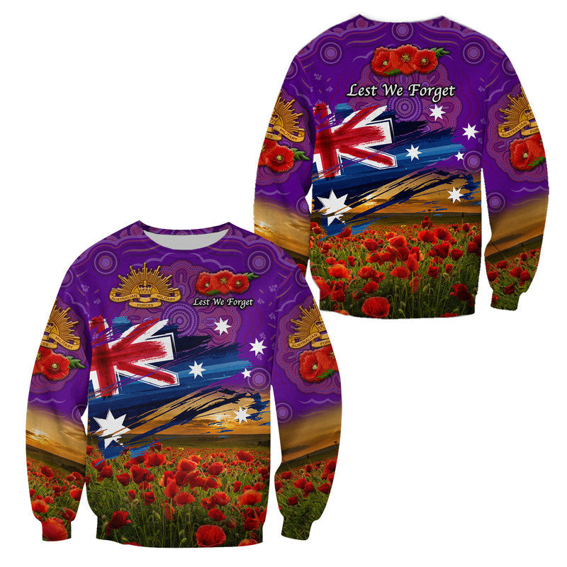 australia-aboriginal-anzac-sweatshirt-poppy-vibes-purple
