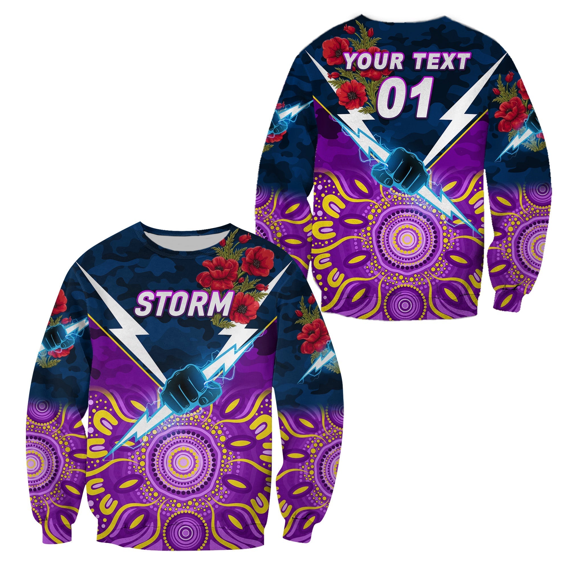 custom-personalised-melbourne-storm-anzac-2022-sweatshirt-indigenous-vibes