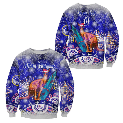 custom-personalised-australian-kangaroo-christmas-sweatshirt-original-style-blue
