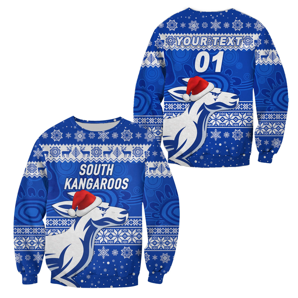 custom-personalised-south-alice-football-club-sweatshirt-christmas-kangaroos-simple-style