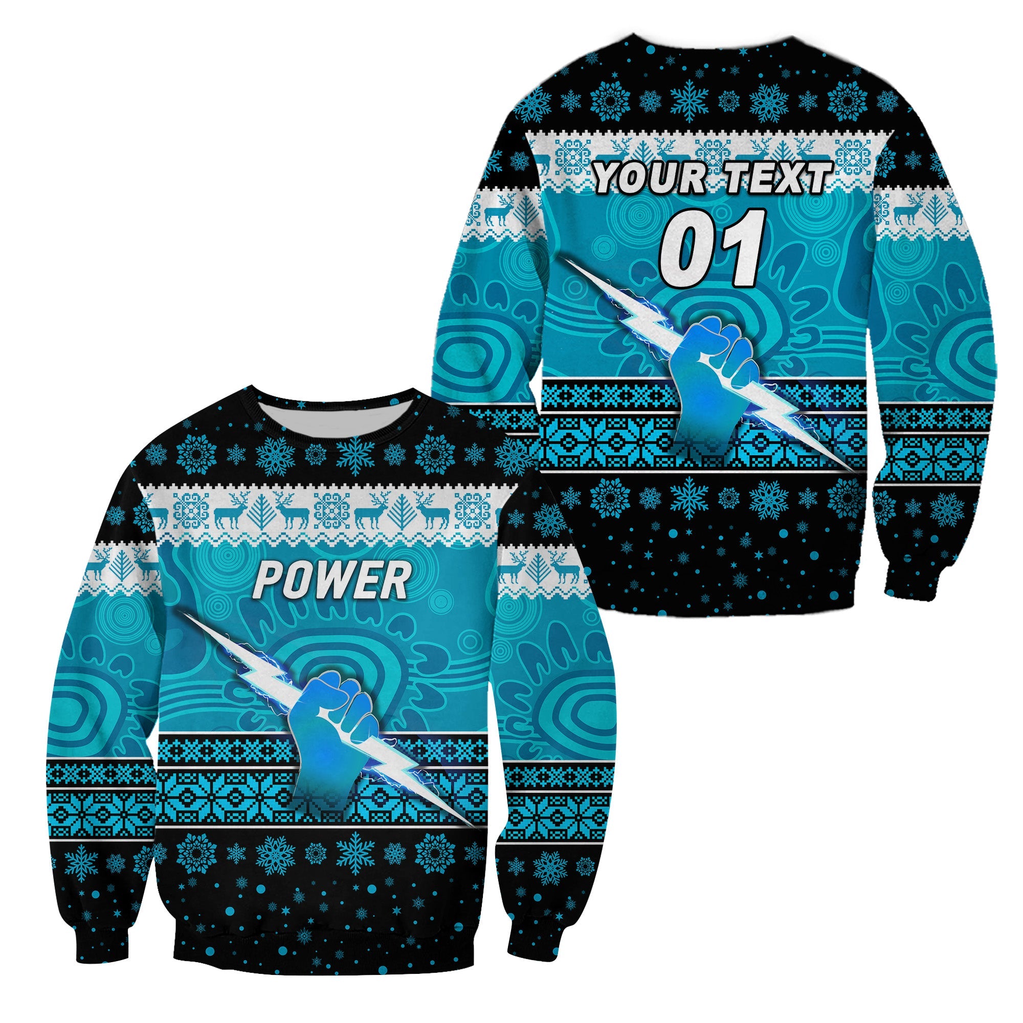 custom-personalised-port-adelaide-power-sweatshirt-christmas-simple-style