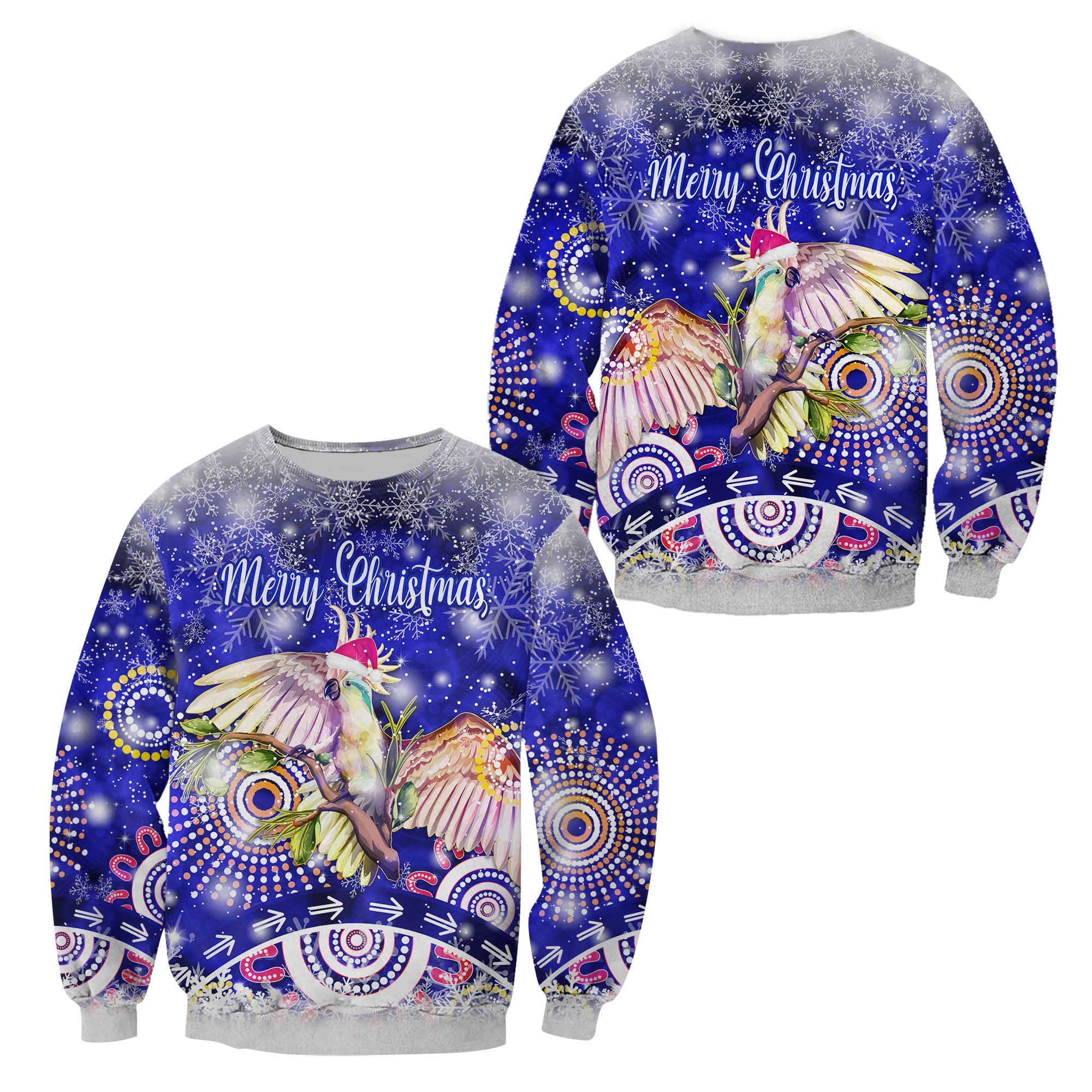 australia-cockatoo-christmas-sweatshirt-original-style-blue