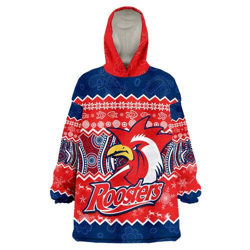 sydney-aboriginal-roosters-christmas-vibe-wearable-blanket-hoodie