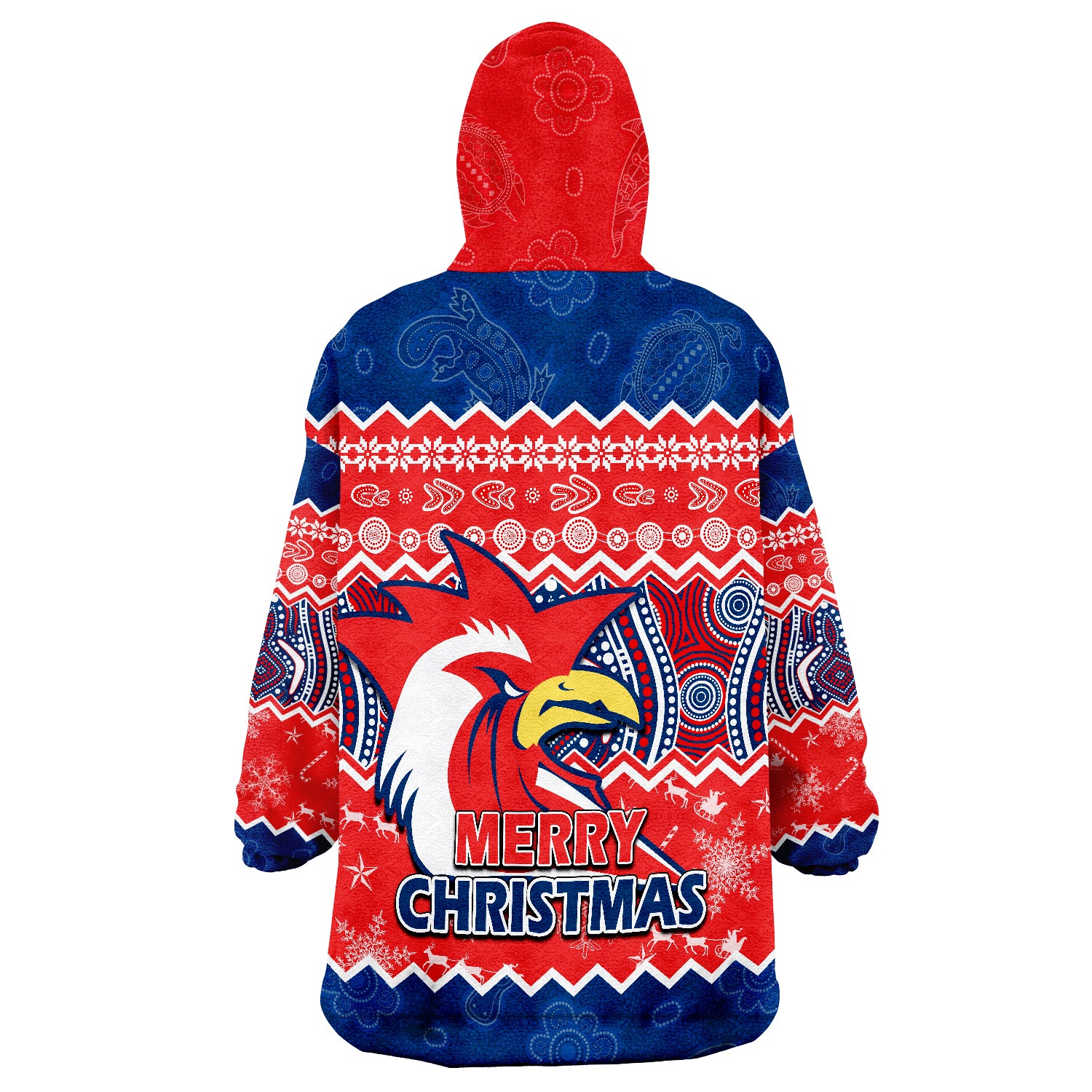 sydney-aboriginal-roosters-christmas-vibe-wearable-blanket-hoodie
