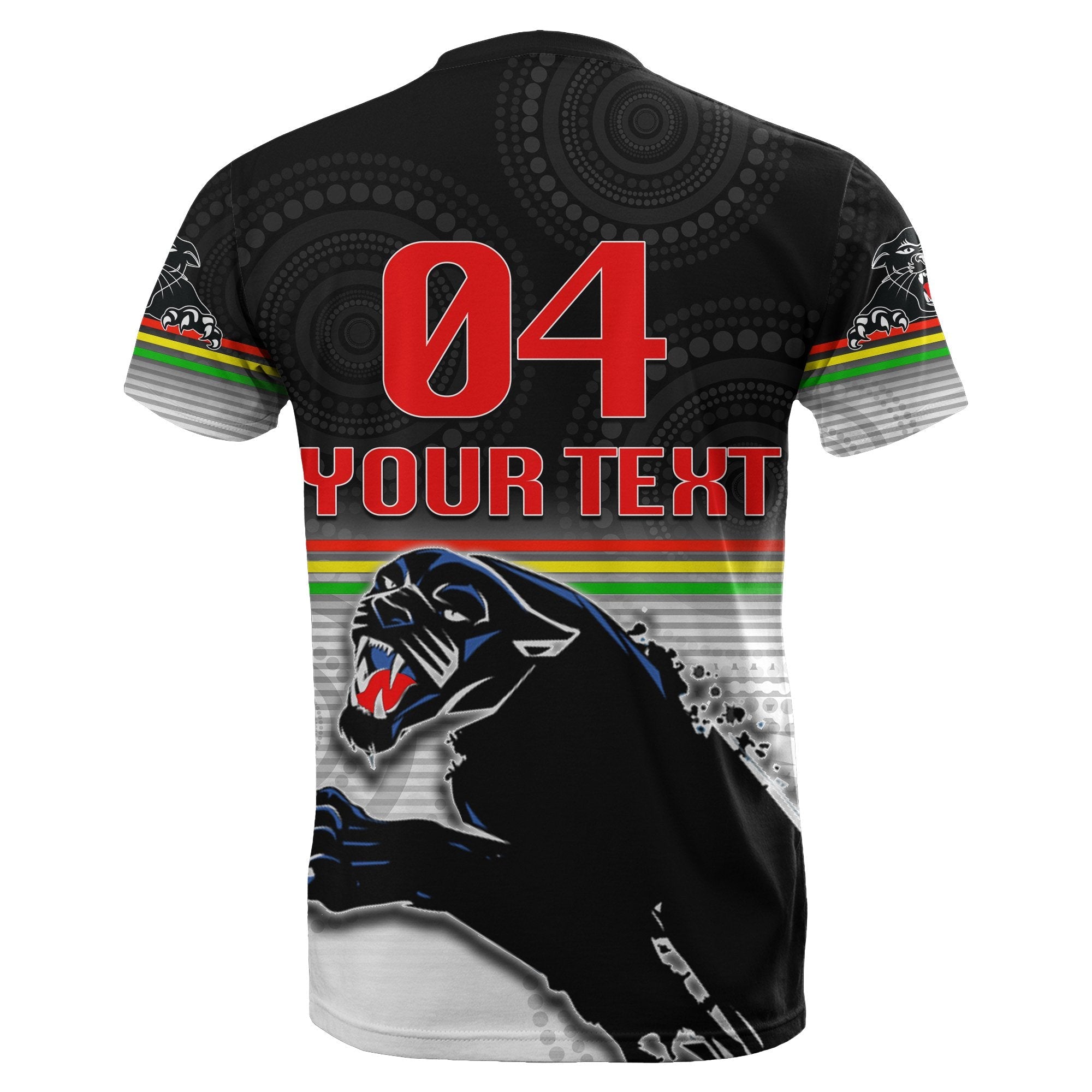 custom-personalisedpanthers-aboriginal-t-shirt-simple-style