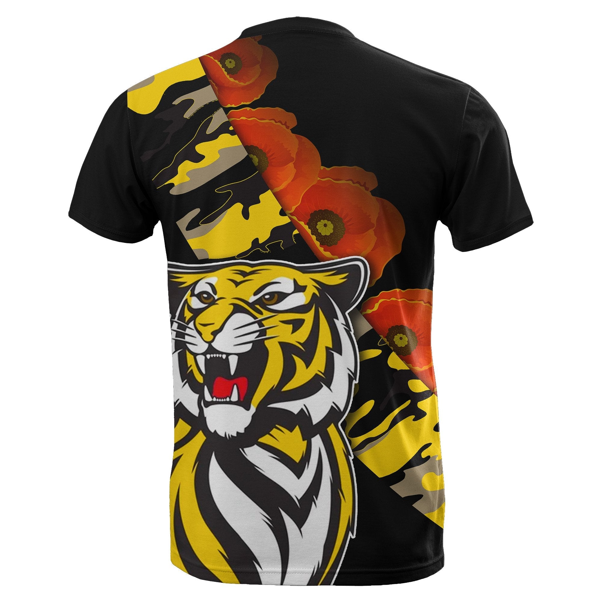 richmond-tigers-t-shirt-anzac-day-poppy-flowers