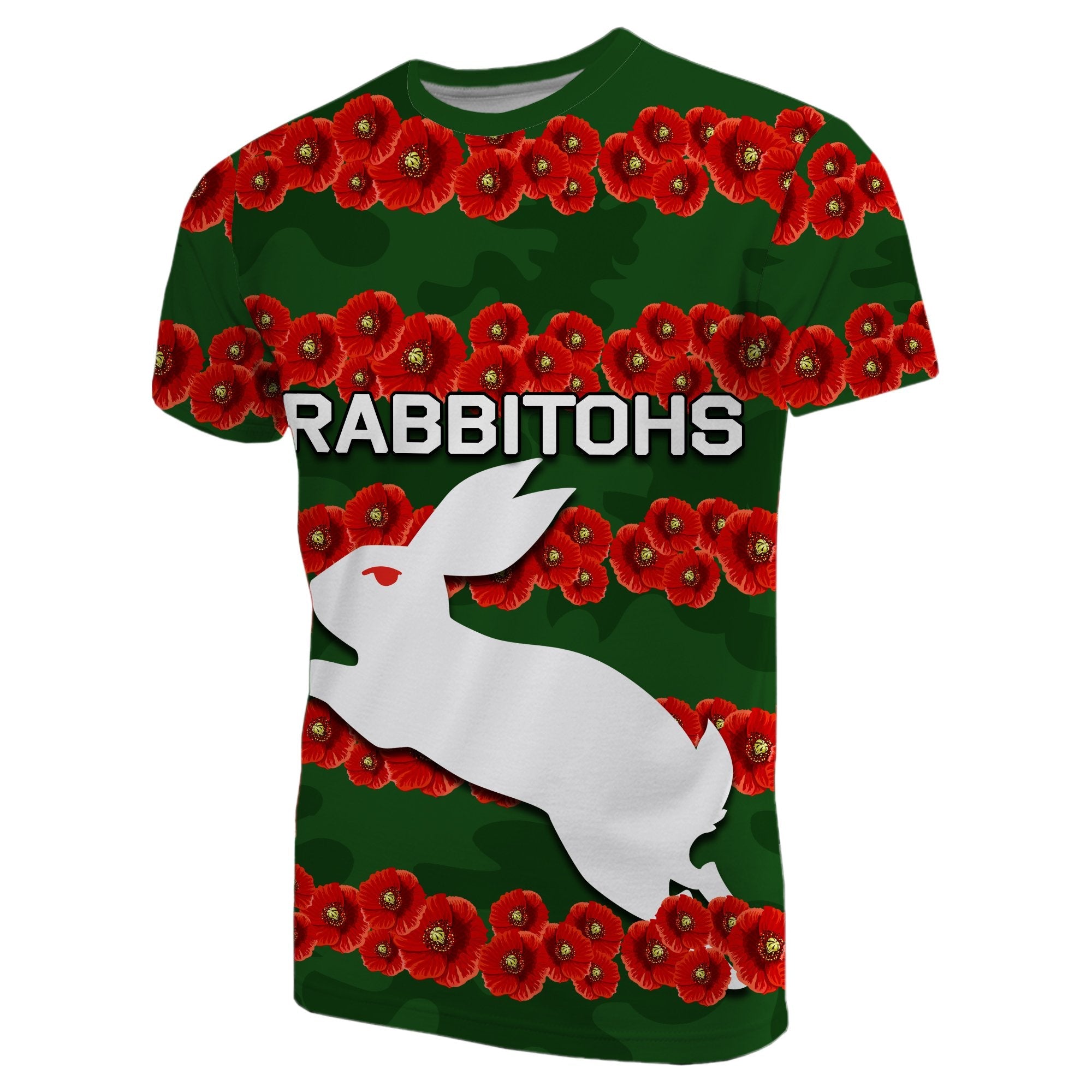 custom-personalised-rabbitohs-t-shirt-poppy-flowers