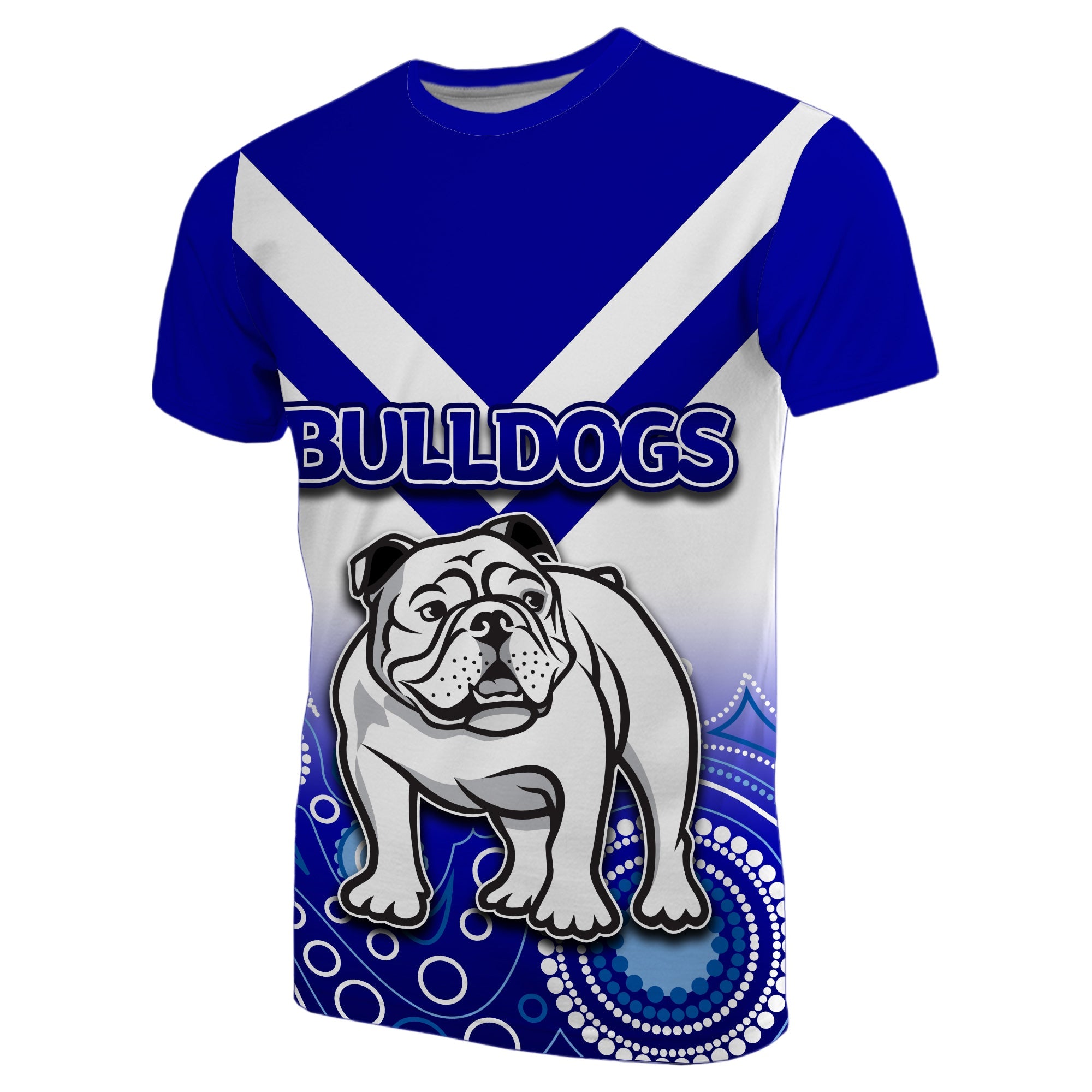 custom-personalised-bulldogs-t-shirt-aboriginal-simple