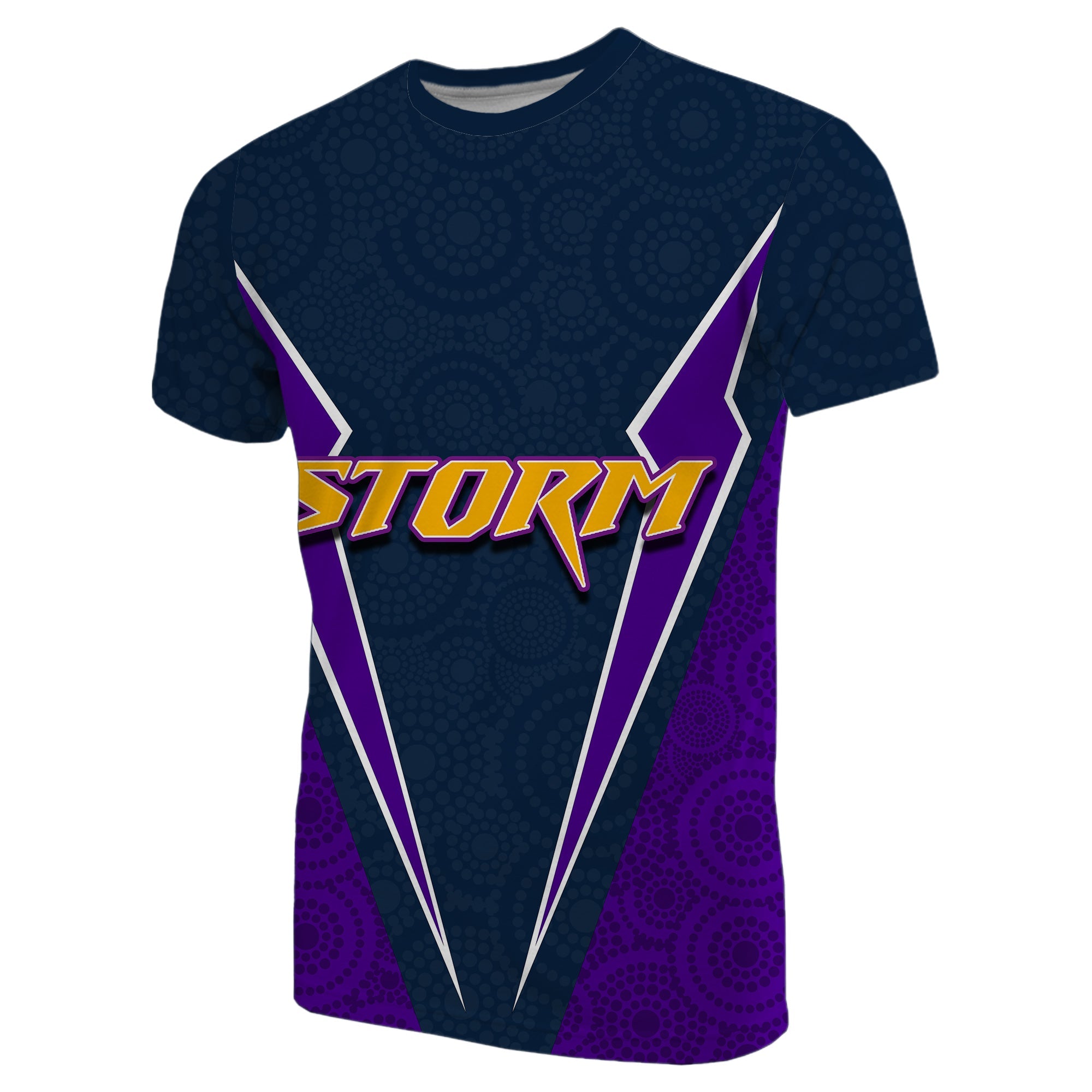 custom-personalisedmelbourne-storm-t-shirt-aboriginal-dot-circles-patterns