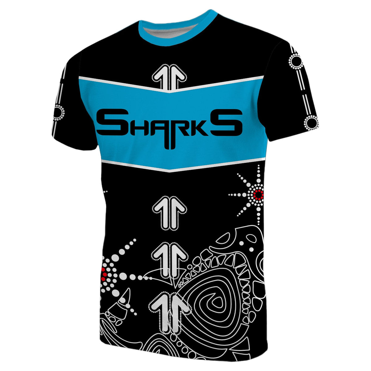 sharks-t-shirt-aboriginal-black