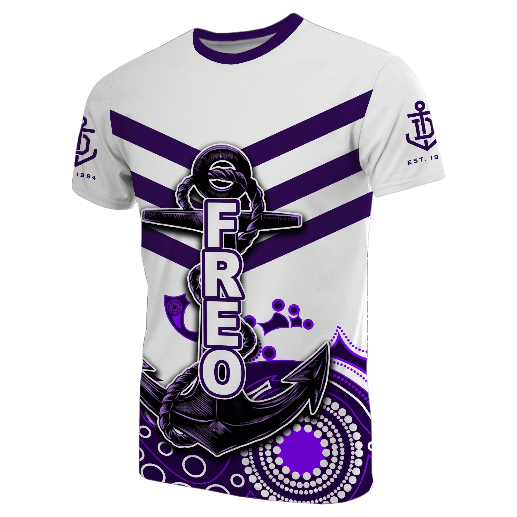 custom-personalised-fremantle-t-shirt-freo-aboriginal-simple-white-style