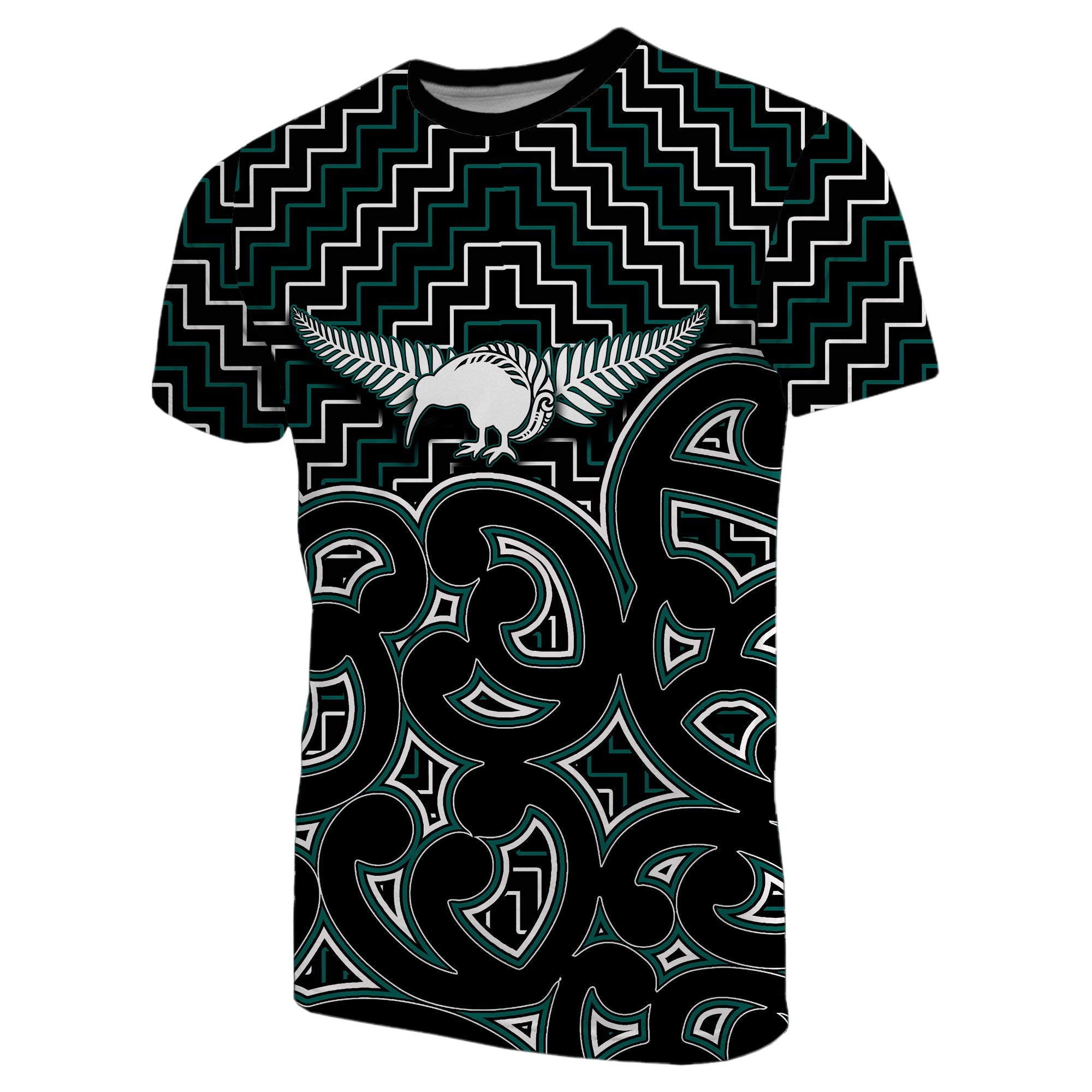 new-zealand-t-shirt-maori-graphic-tee-patterns-green