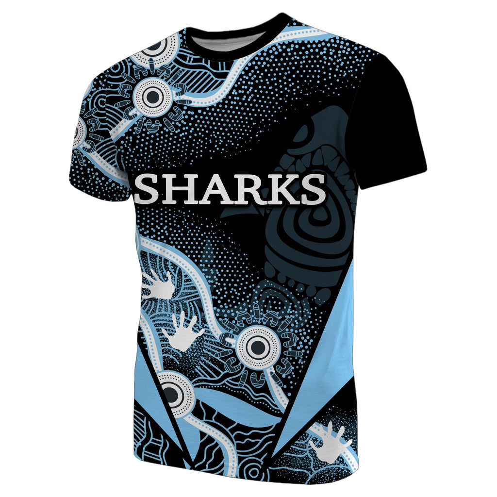 custom-personalisedsharks-aboriginal-t-shirt-light-blue