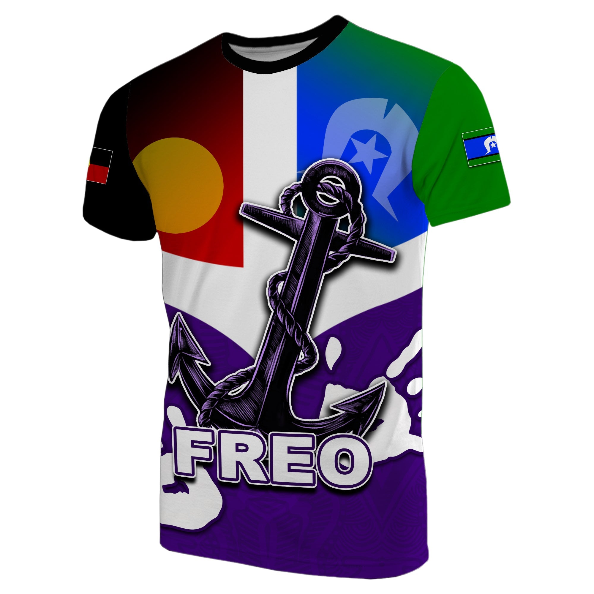 custom-personalised-naidoc-fremantle-t-shirt-freo-flag