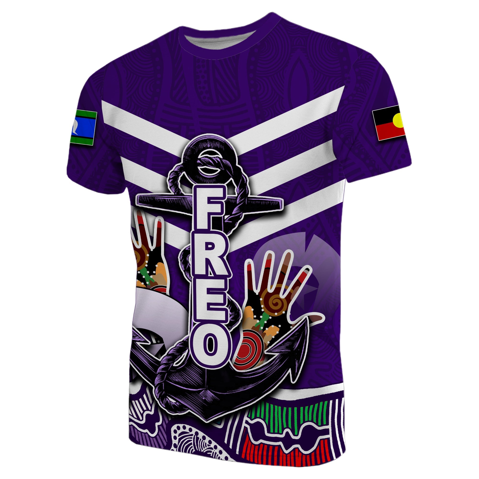 custom-personalised-naidoc-fremantle-t-shirt-freo-torres-strait-islanders