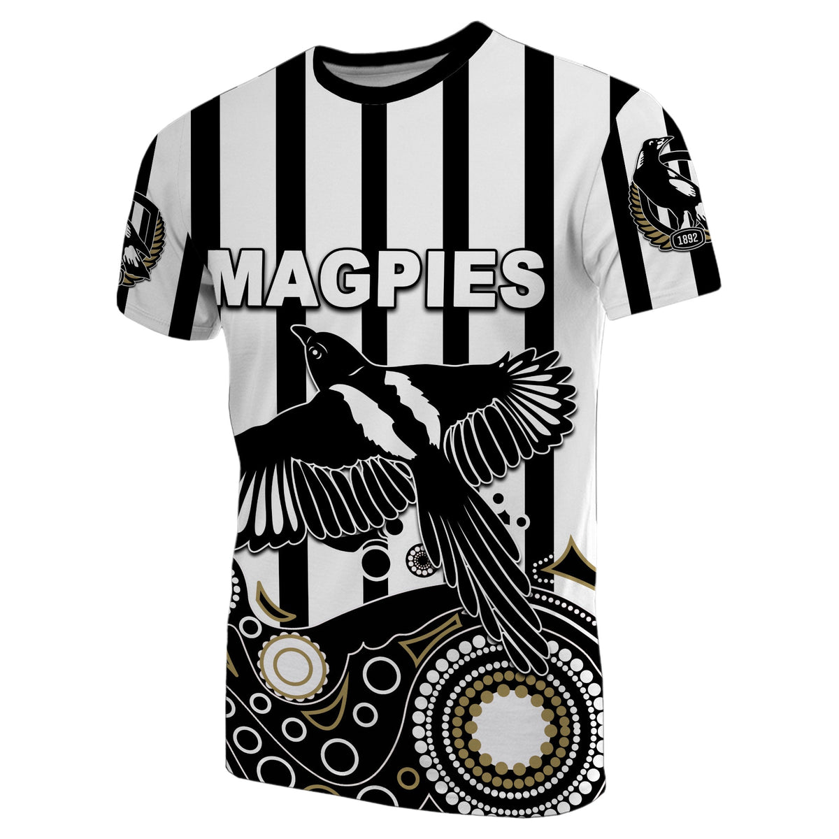 custom-personalised-magpies-t-shirt-aboriginal-simple