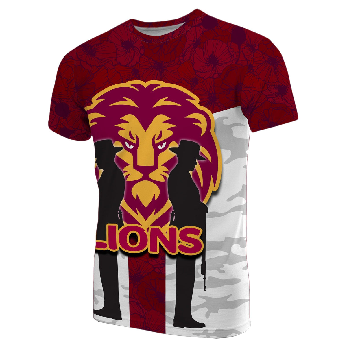 brisbane-lions-t-shirt-anzac-day-poppy-flowers-style