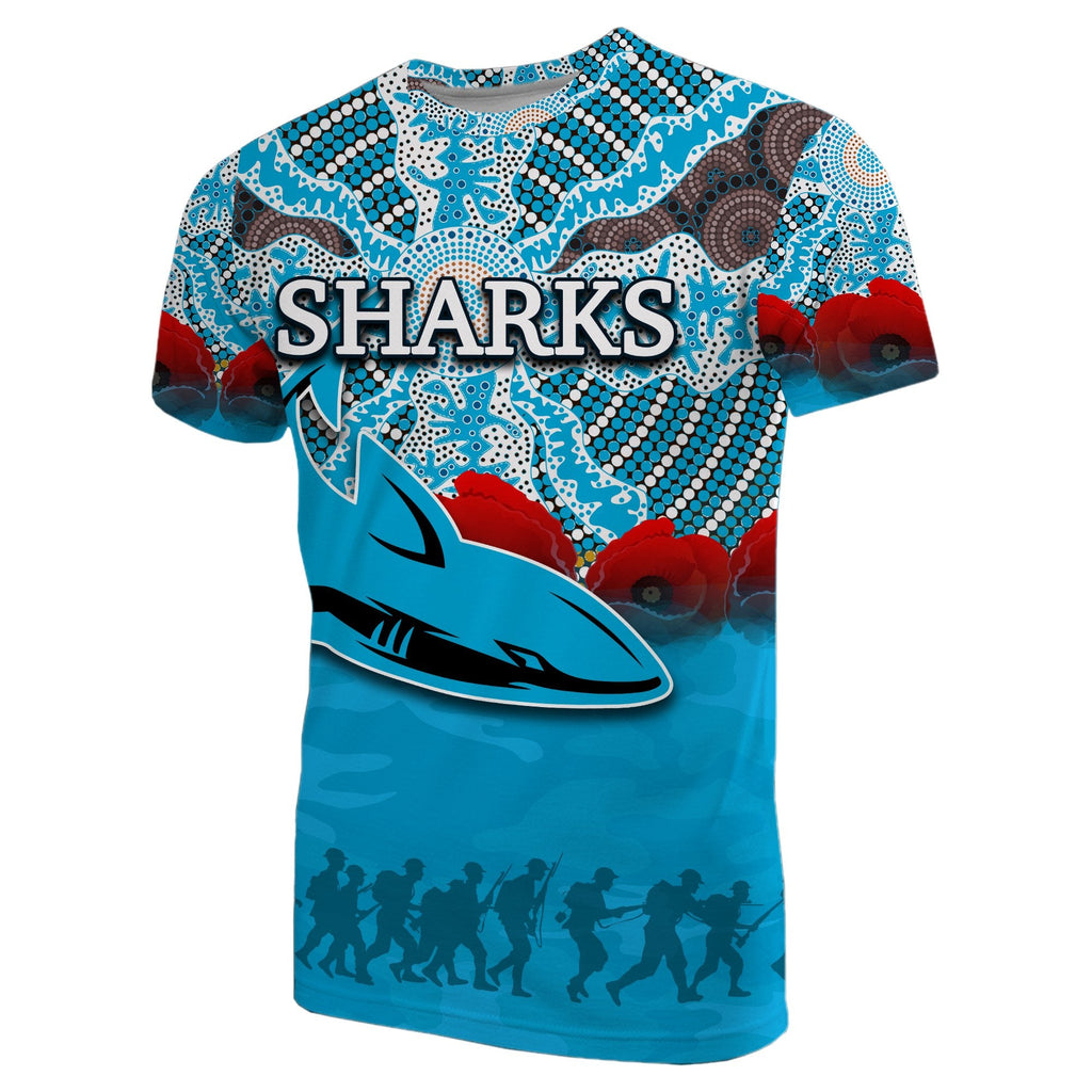 sharks-aboriginal-t-shirt-anzac-day