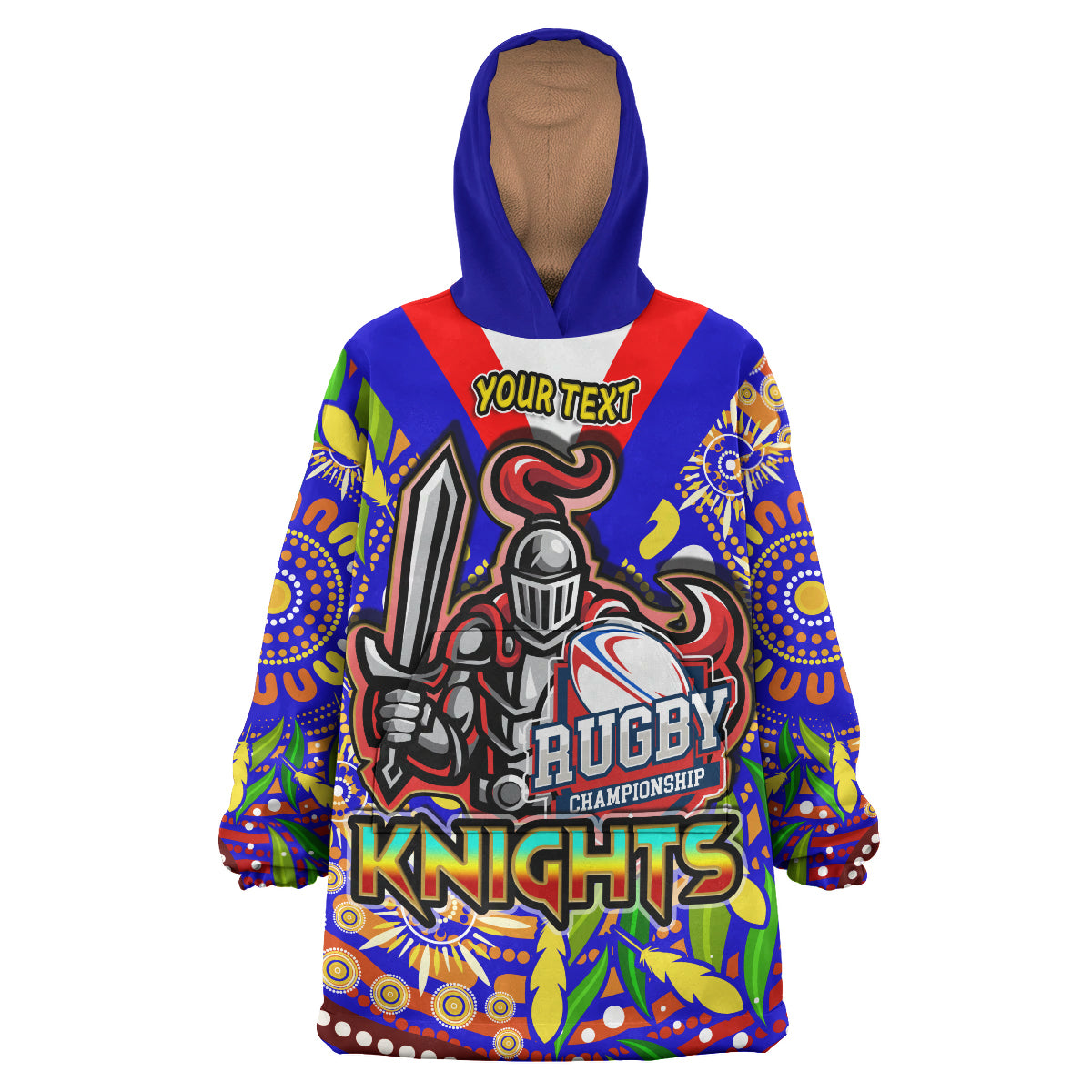 knights-rugby-snug-hoodie-custom-knights-rugby-with-aboriginal-background-oodie-blanket