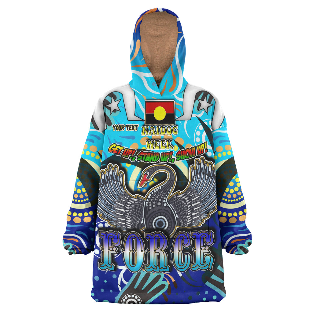 force-rugby-snug-hoodie-custom-naidoc-week-get-up-stand-up-show-up-swan-with-aboriginal-patterns-oodie-blanket