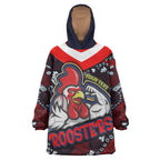 roosters-rugby-snug-hoodie-custom-roosters-rugby-ball-with-aboriginal-contemporary-dot-painting-pattern-oodie-blanket