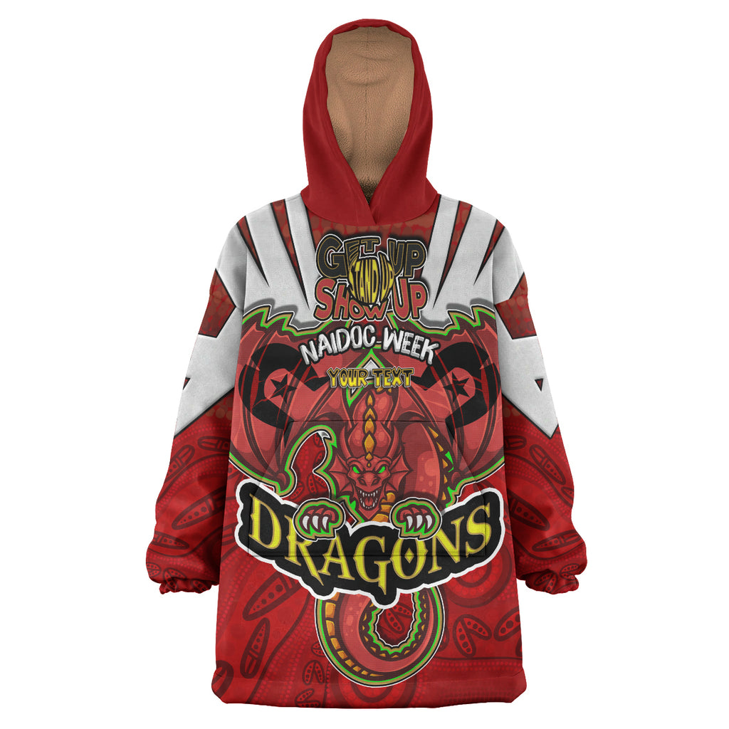 st-george-rugby-snug-hoodie-custom-naidoc-week-dragon-with-aboriginal-patterns-get-up-stand-up-show-up-oodie-blanket