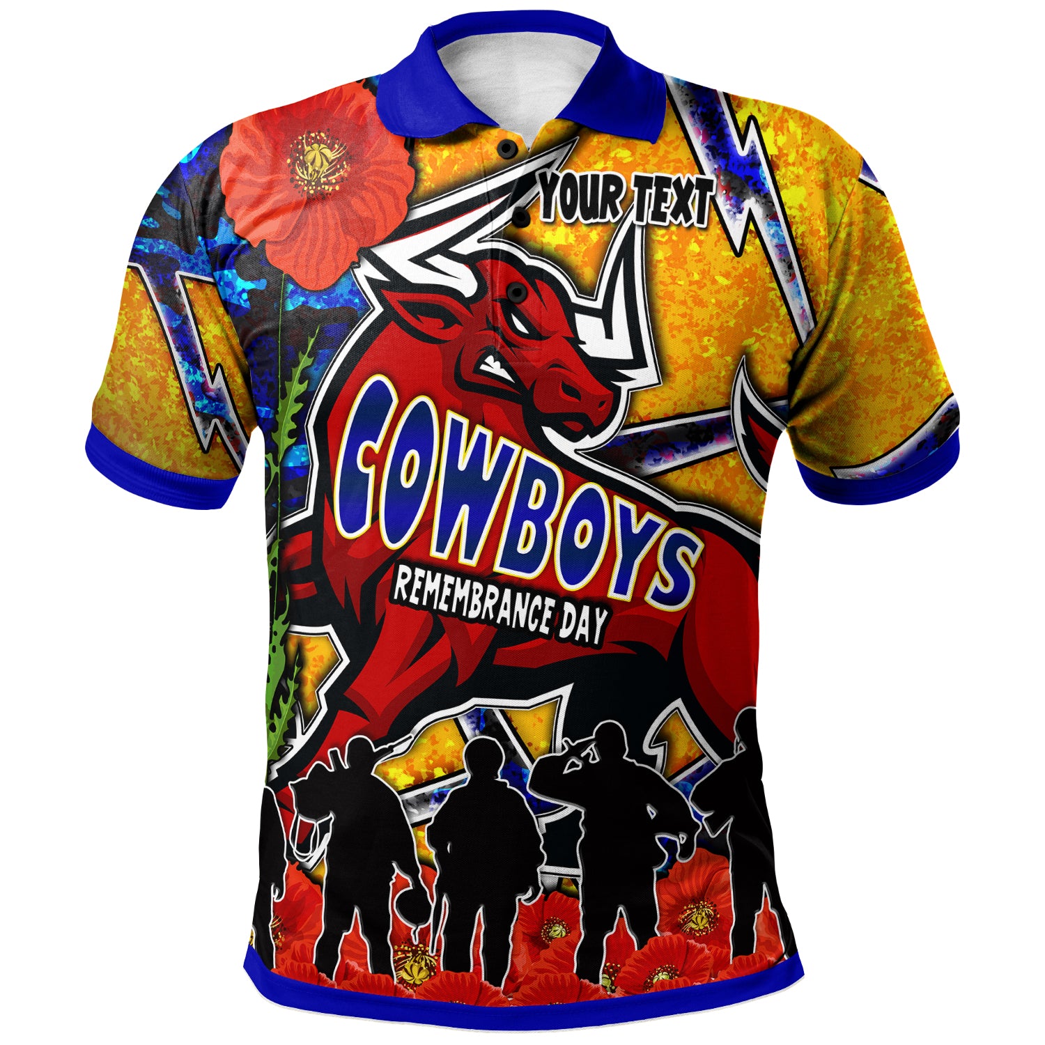 cowboys-rugby-polo-shirt-custom-cowboys-remembrance-day-and-poppies-polo-shirt
