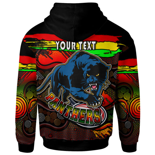 panthers-rugby-hoodie-custom-panther-with-aboriginal-style-of-dot-painting-personalised-player-and-number-hoodie