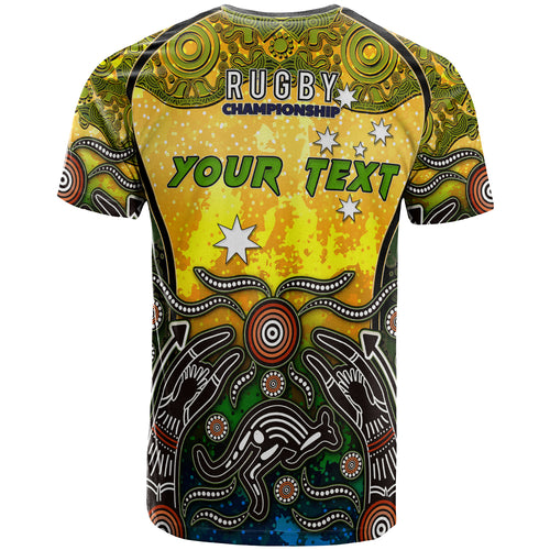 australian-rugby-sevens-mens-squad-t-shirt-custom-australia-coat-of-arms-aboriginal-culture-personalised-player-and-number-t-shirt