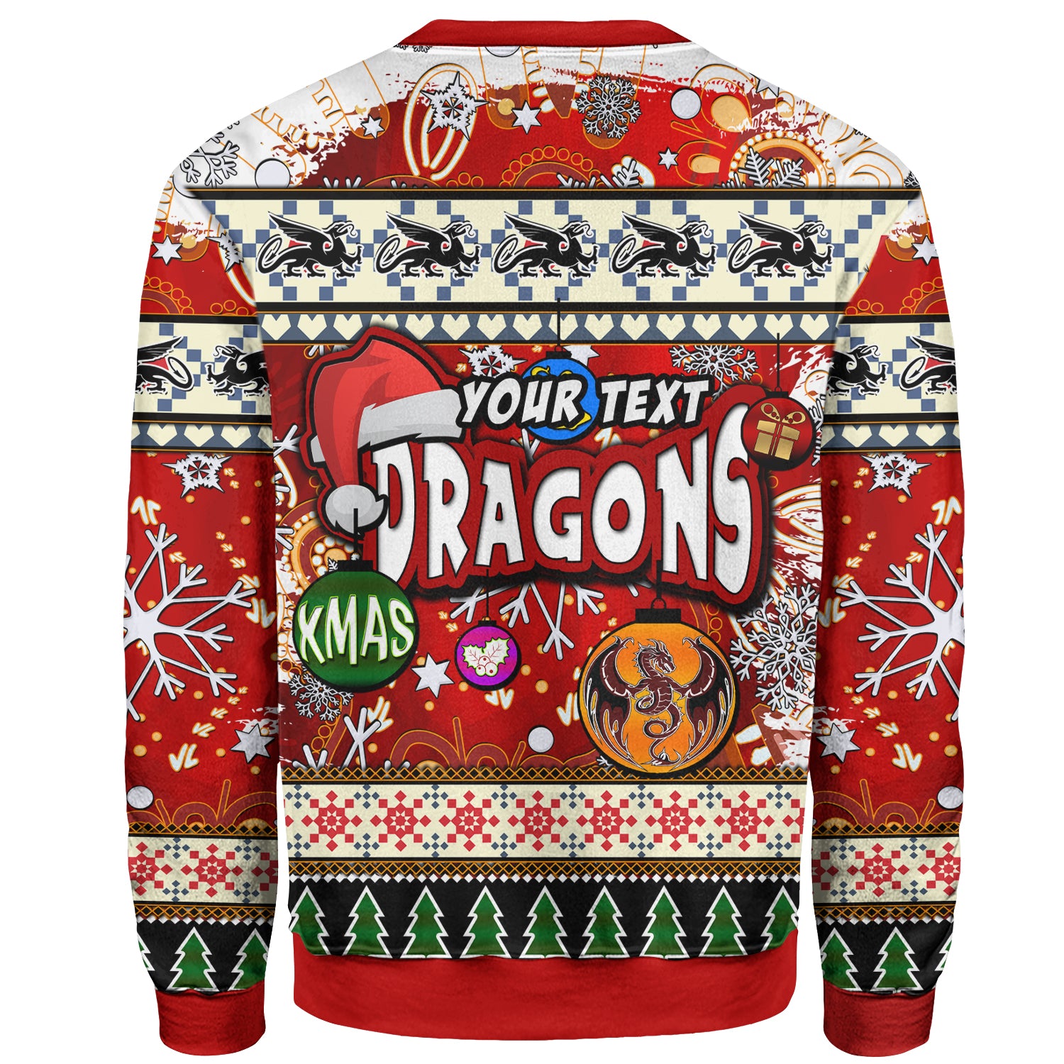 st-george-rugby-christmas-sweatshirt-custom-xmas-dragon-christmas-balls-snowflake-with-aboriginal-patterns-sweatshirt