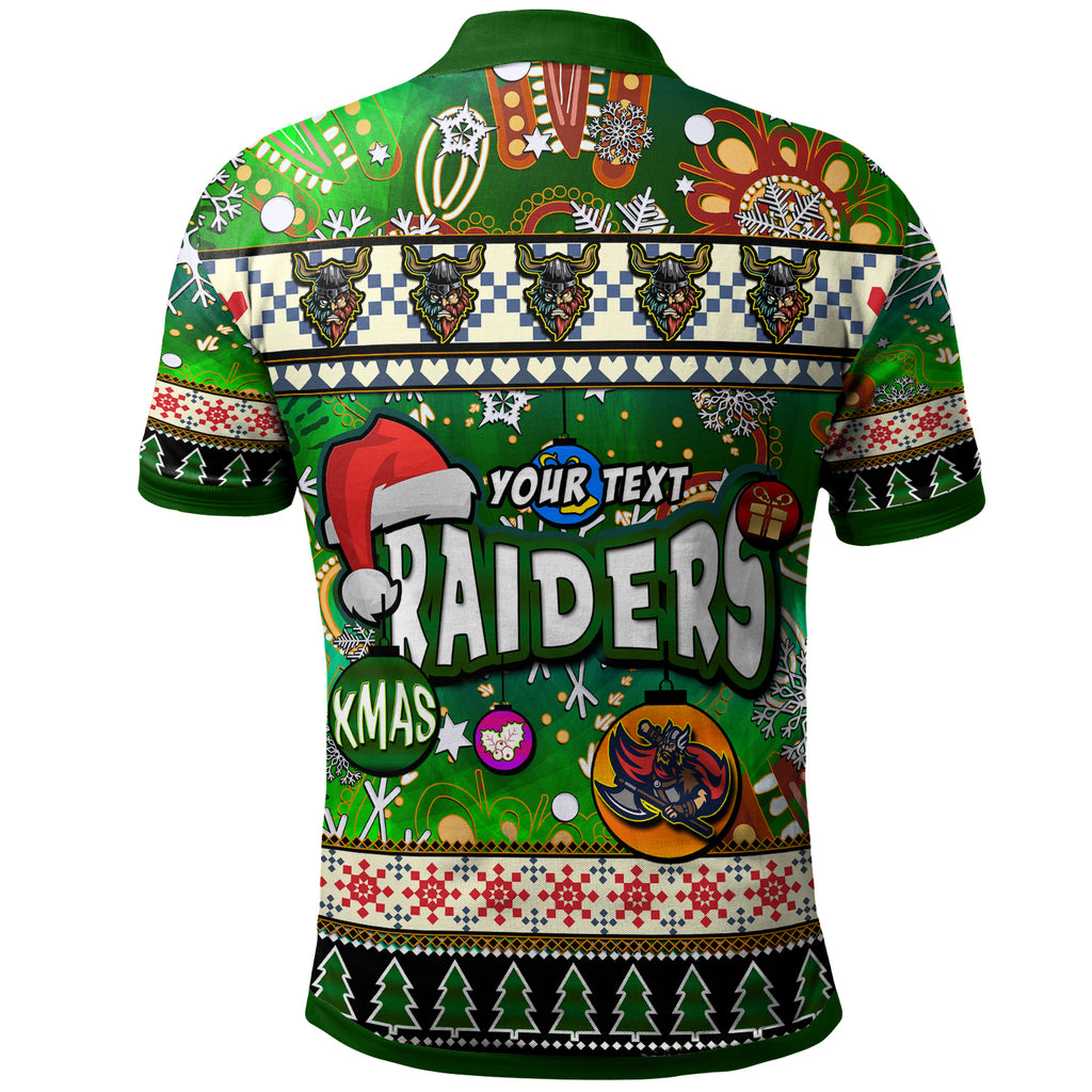 raider-rugby-christmas-polo-shirt-custom-xmas-raider-christmas-balls-snowflake-with-aboriginal-patterns-polo-shirt