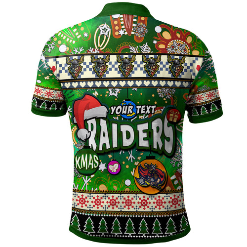 raider-rugby-christmas-polo-shirt-custom-xmas-raider-christmas-balls-snowflake-with-aboriginal-patterns-polo-shirt