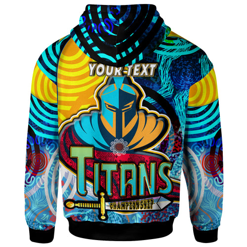 nrlw-titans-rugby-hoodie-custom-titans-womens-rugby-league-aboriginal-dot-painting-player-and-number-woman-hoodie
